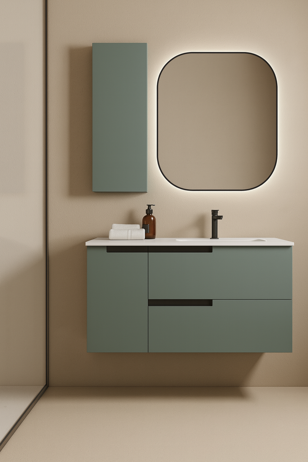 Modern Bathroom Vanity Interior Design Execution Process