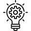 Innovative and functional spaces icon