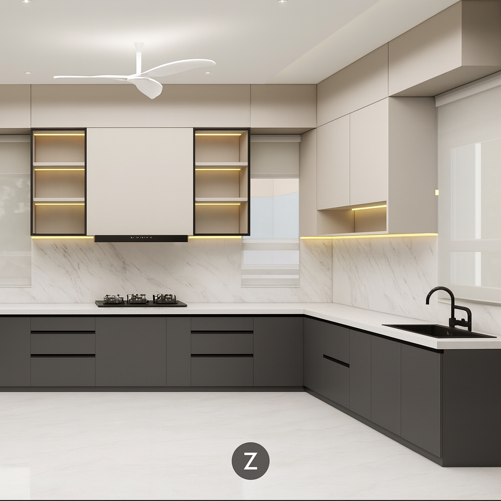 Best Interior Designer for L Shape Kitchen in Greater Noida