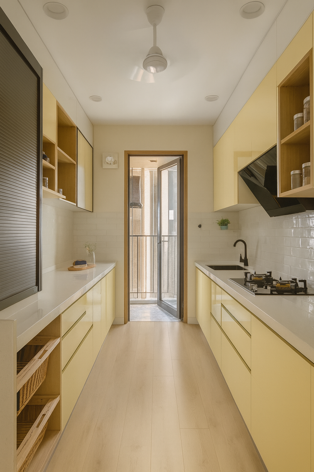 Modern Parallel Kitchen Interior Design