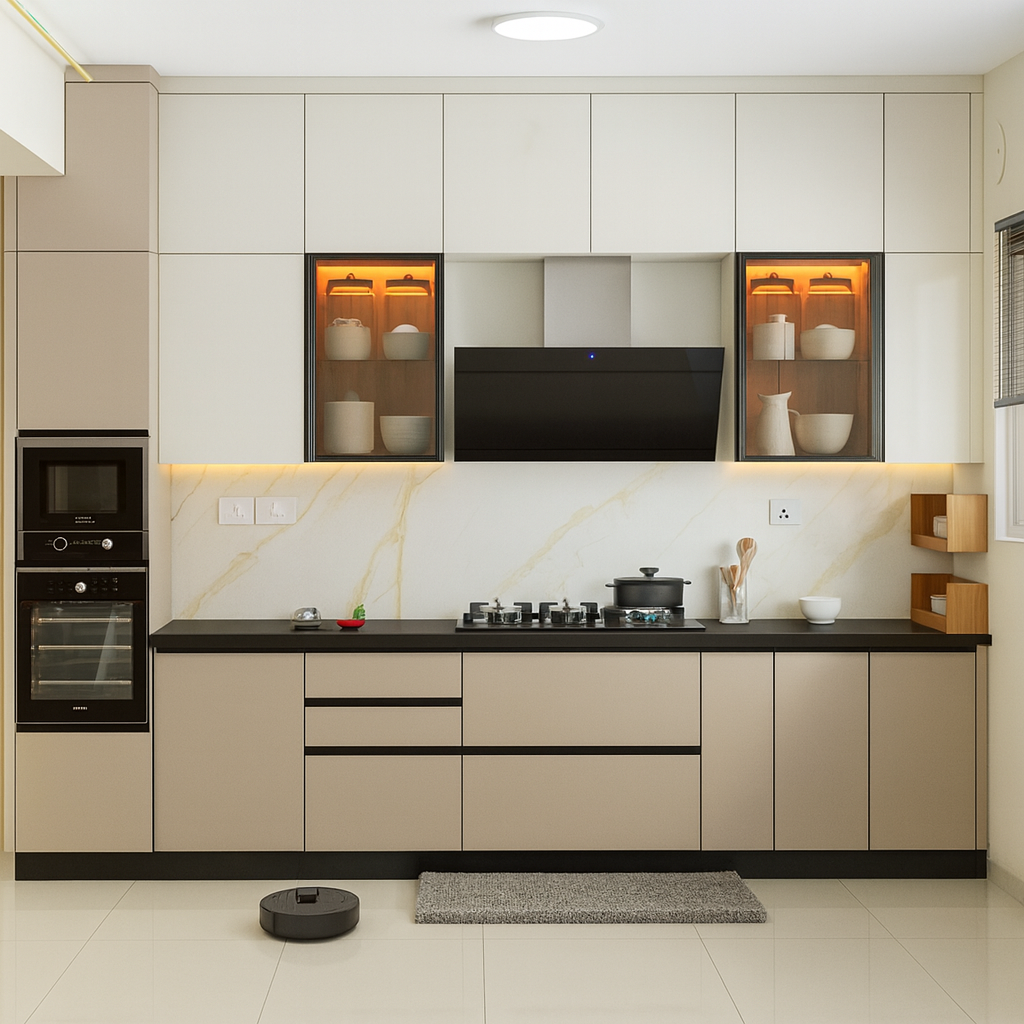 Best STRAIGHT KITCHEN INTERIOR DESIGNS in Greater Noida
