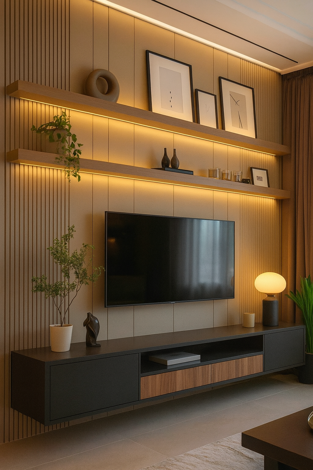 TV Panel Design and Installation Process