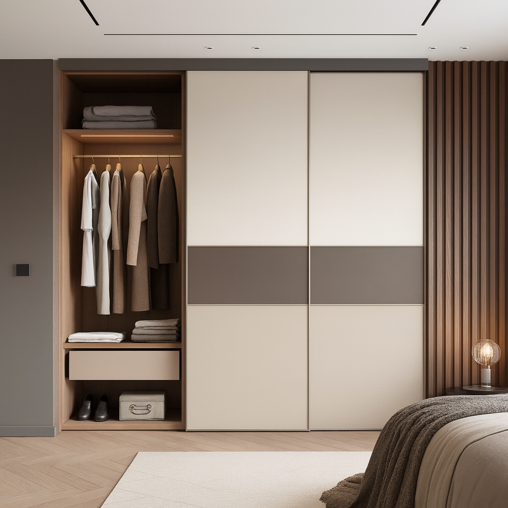 Sliding Door Wardrobe Interior Design Execution Process