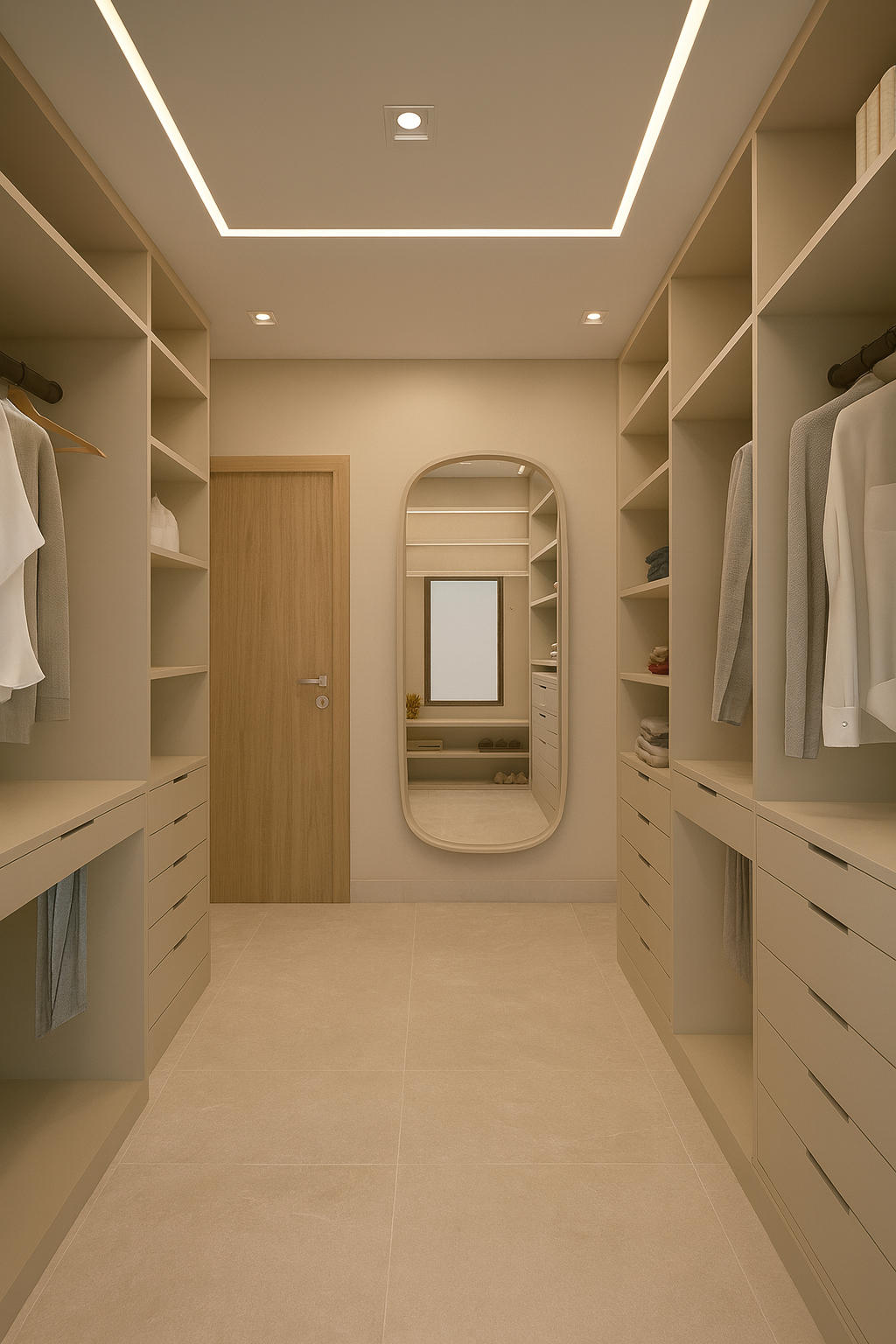 Modern Walk-In Wardrobe Interior Design